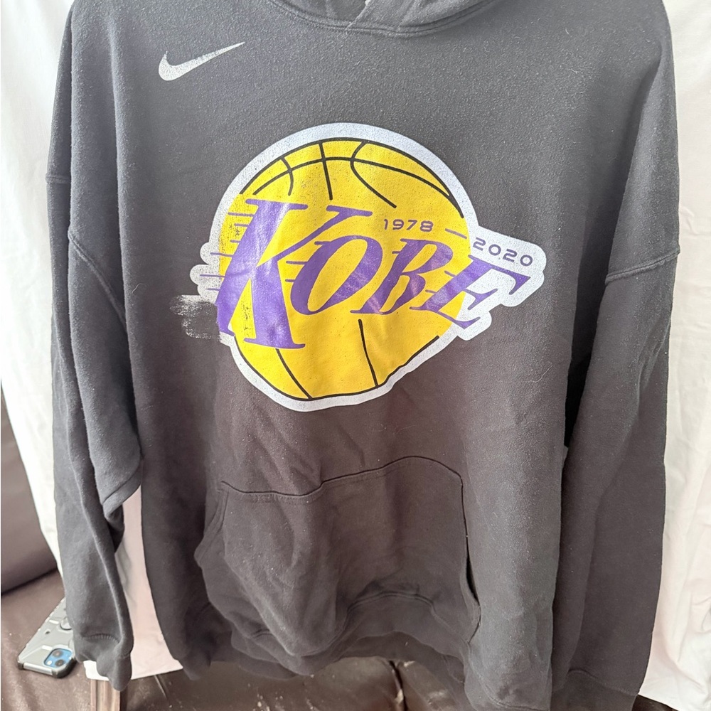 Nike Black and Yellow Kobe Graphic Hoodie